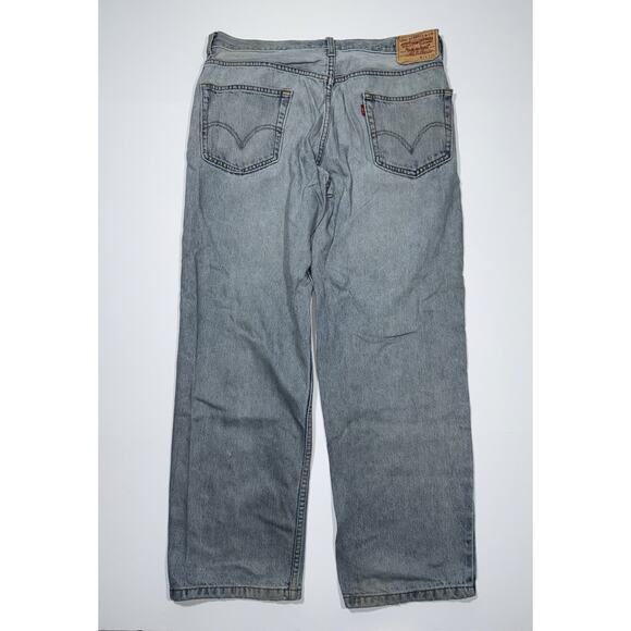 Levi's Other - Vtg Levis 550 Jeans Men 34x30 Blue Light Wash Relaxed Fit Y2K Red Tab 2000 0351
